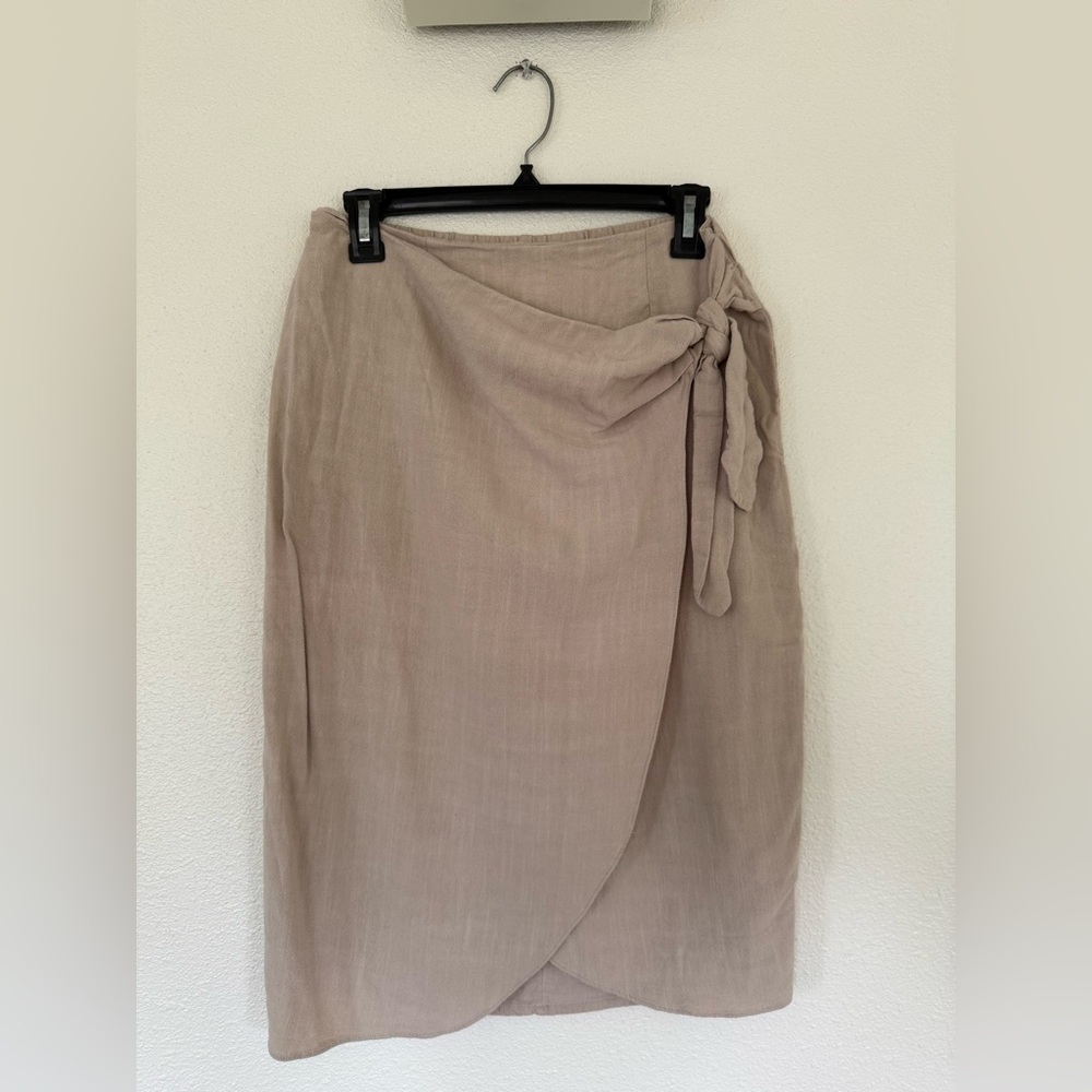 Nine Britton Tatiana Linen Wrap Skirt